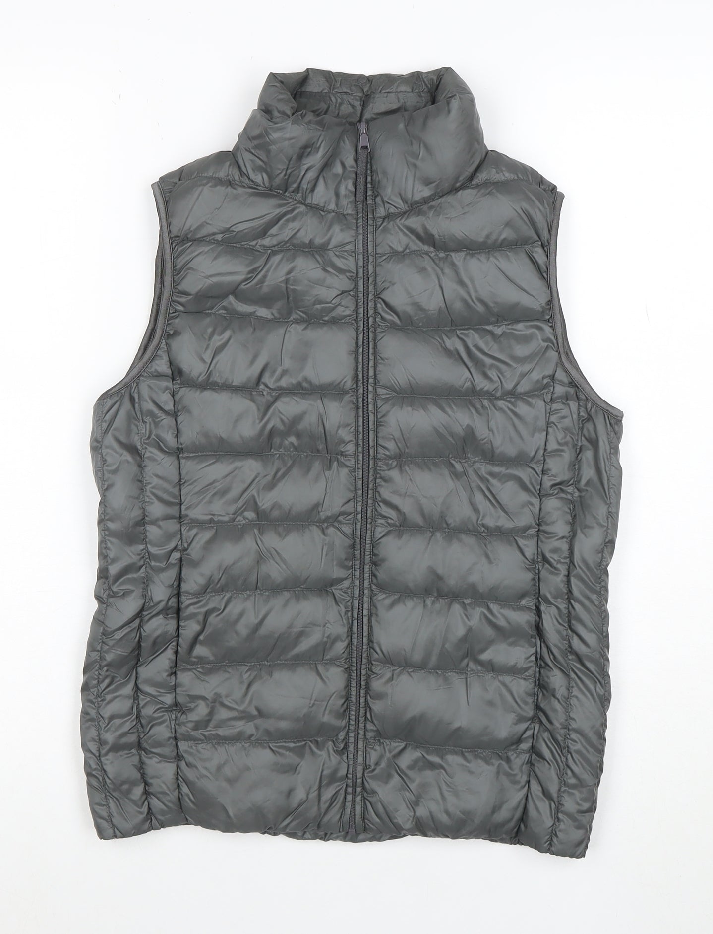 Uniqlo Women’s Grey XS Puffer Down Waistcoat Quilted Gilet