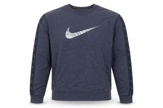 Nike Men’s Blue Crew Neck Logo Pullover Sweatshirt Size M