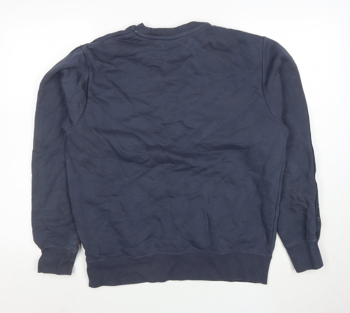 Nike Men’s Blue Crew Neck Logo Pullover Sweatshirt Size M