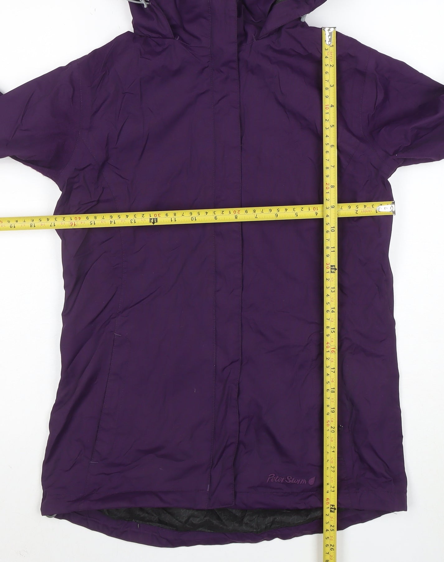 Peter Storm Women’s Purple Waterproof Hooded Jacket Size 8