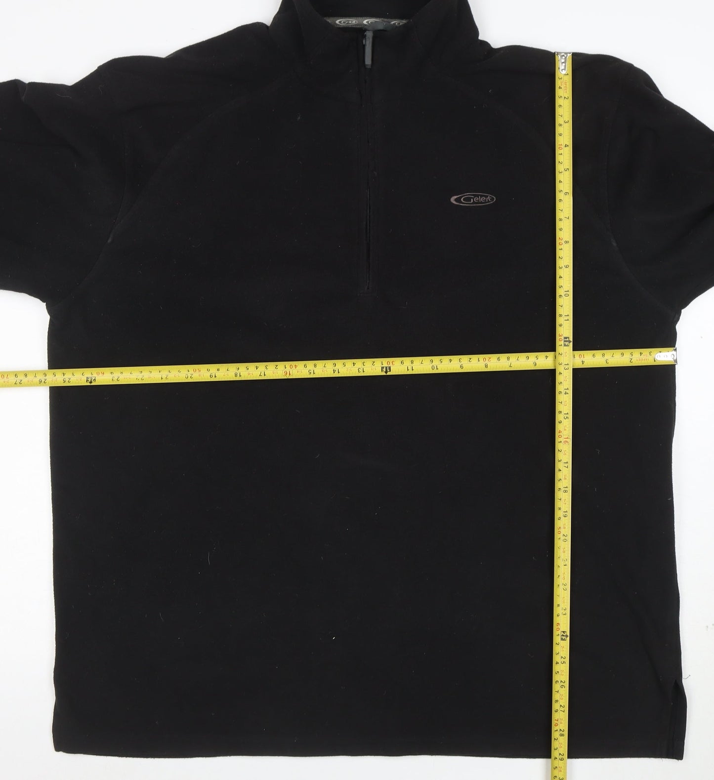 Gelert Men's Black 2XL Fleece 1/2 Zip Pullover Sweatshirt