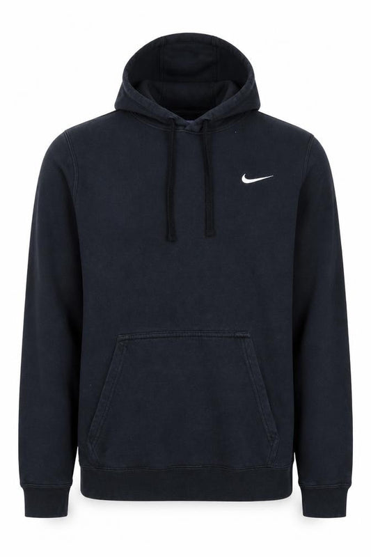 Nike Men's Black Pullover Hoodie Small Fleece Cotton Blend