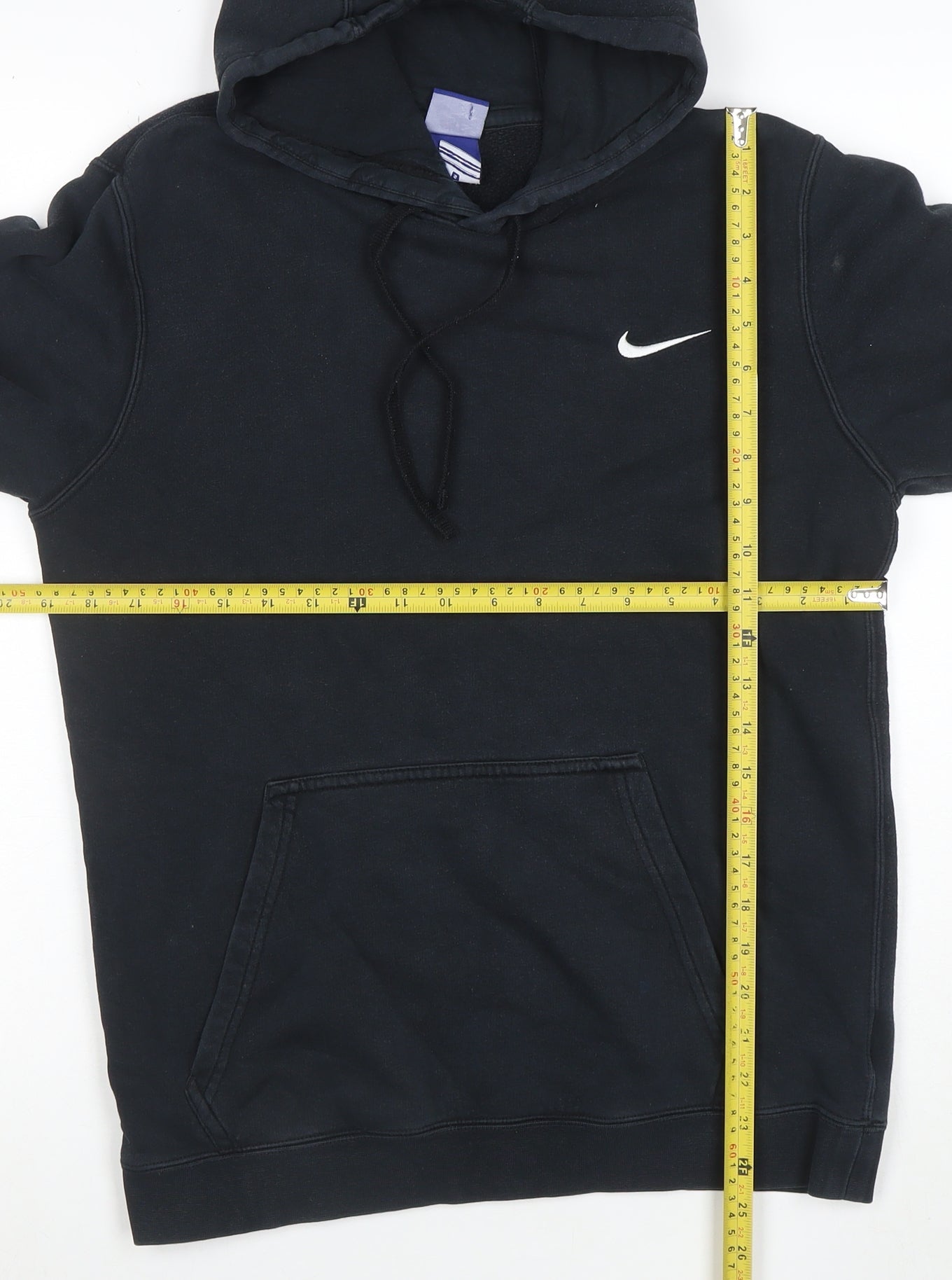 Nike Men's Black Pullover Hoodie Small Fleece Cotton Blend