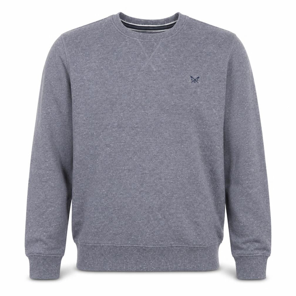 Crew Clothing Company Men's Grey Small Cotton Blend Crew Neck Sweatshirt
