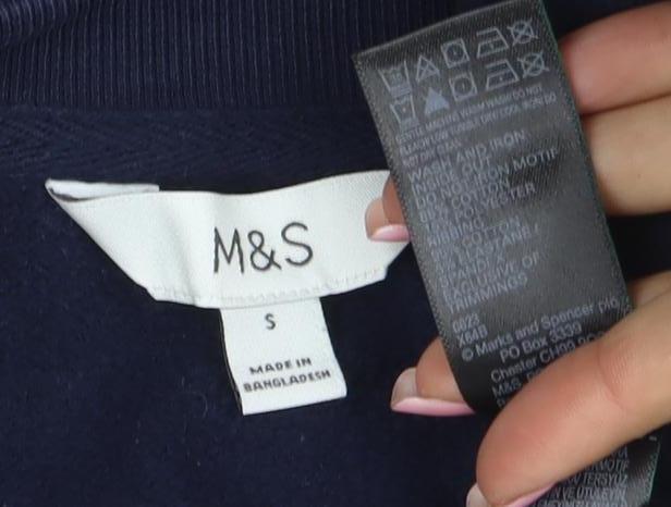 Marks and Spencer Womens Navy Malibu California Sweatshirt S