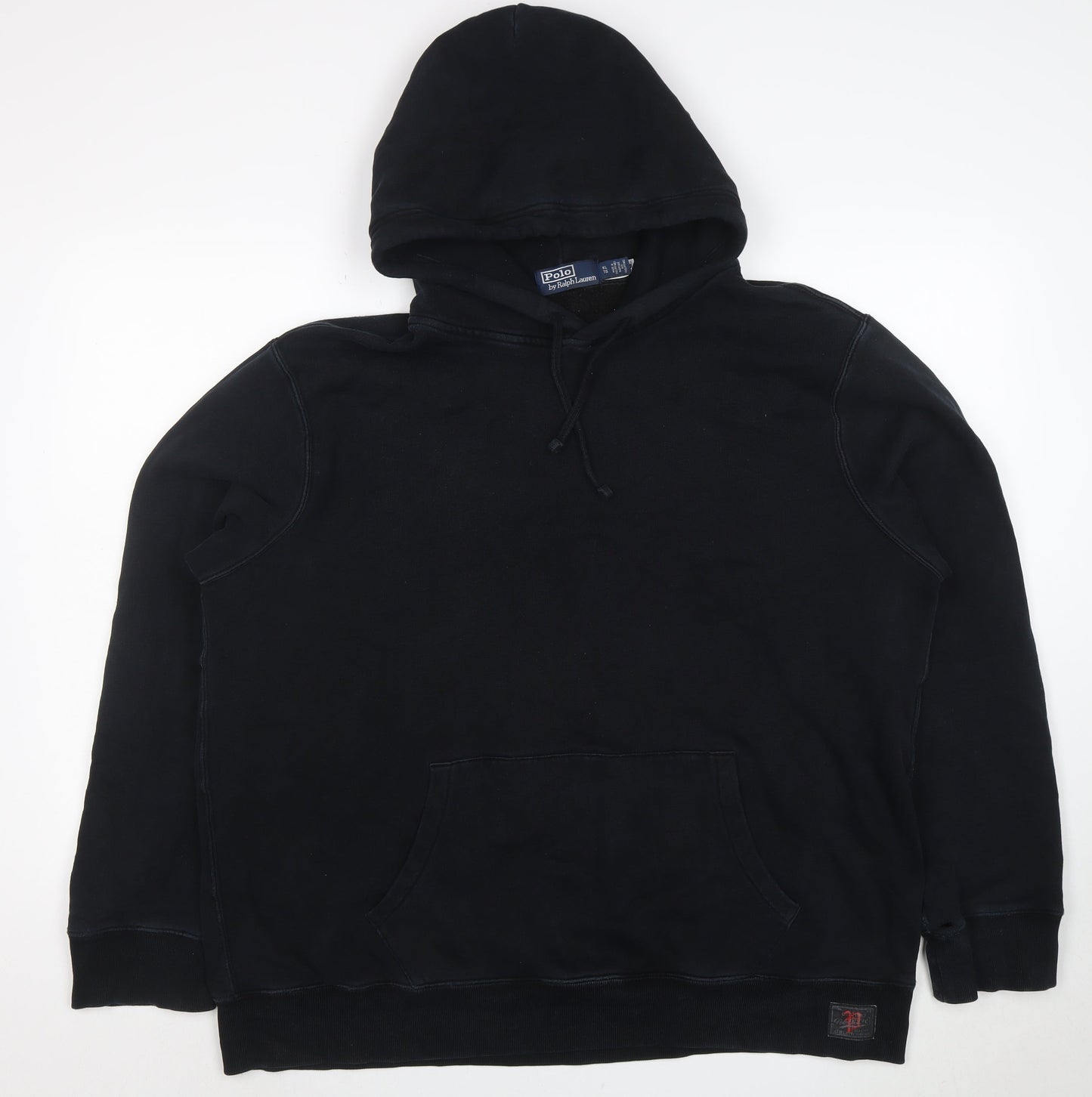 Polo Ralph Lauren Men's Black XL Pullover Hoodie Cotton Fleece