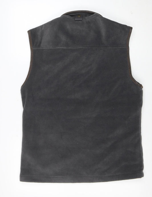 Hoggs of Fife Men's Grey Fleece Waistcoat Bodywarmer M Regular Fit