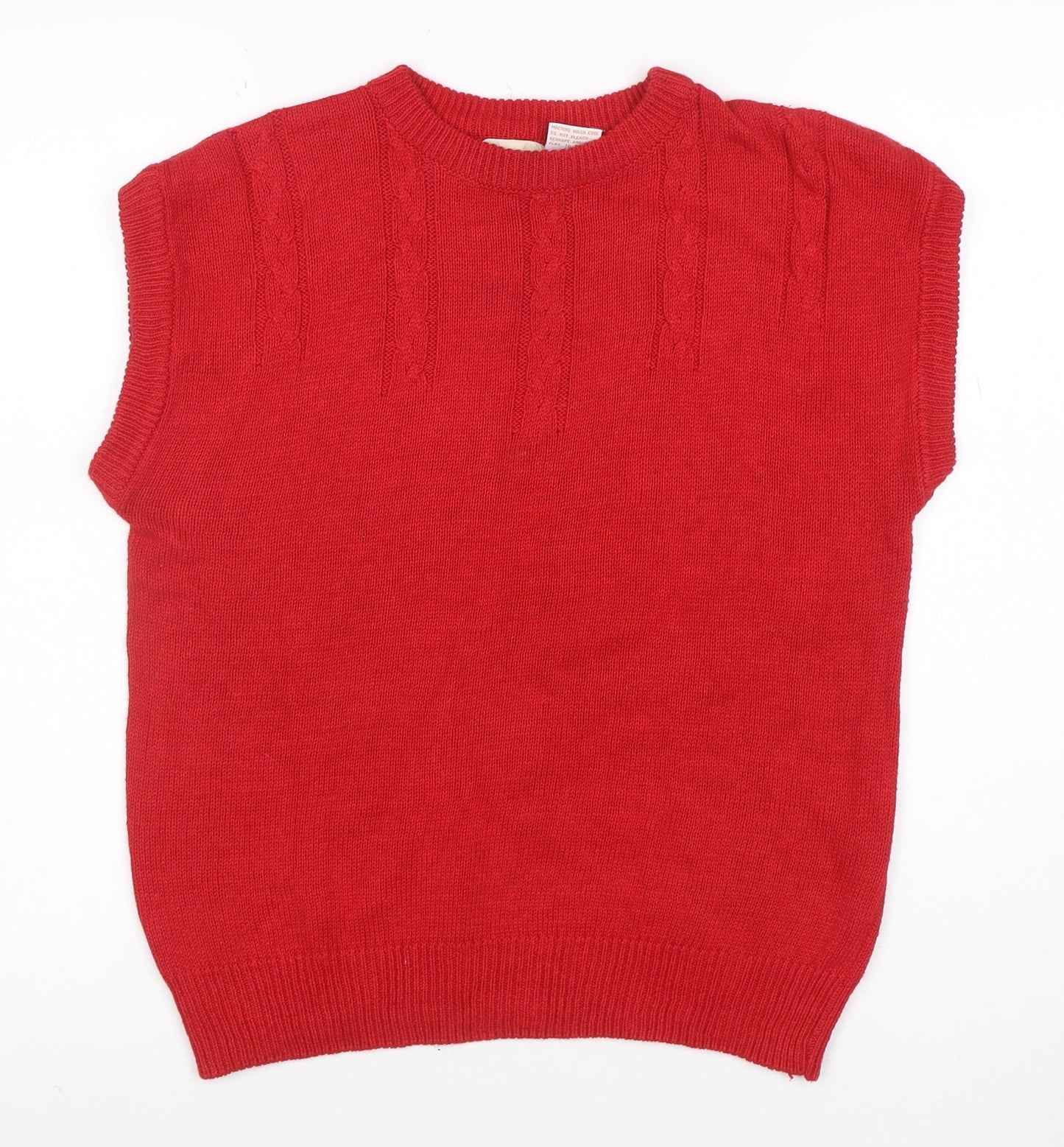 Kathmandu Women's Red Cotton Ramie Knit Sleeveless Vest M