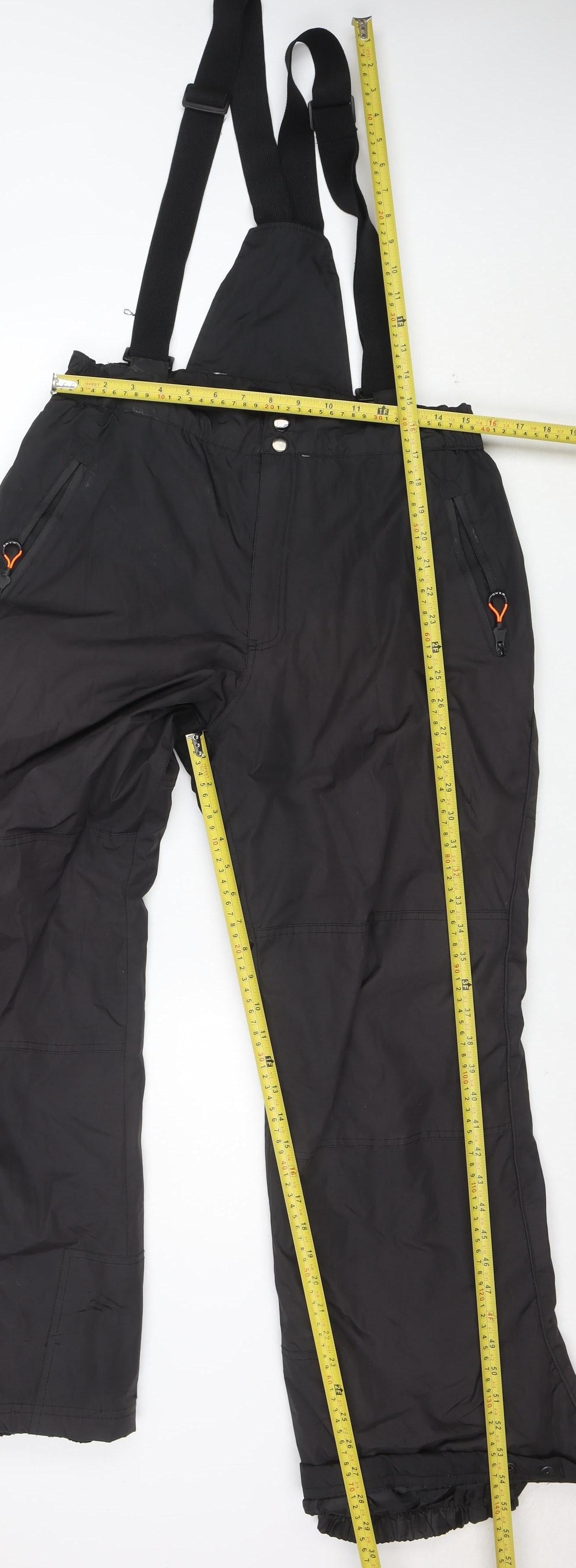 Nature Sports Fashion Men's Black M Waterproof Insulated Snow Pants