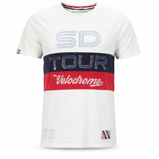 Superdry Men's White Colourblock Velodrome T-Shirt Size S