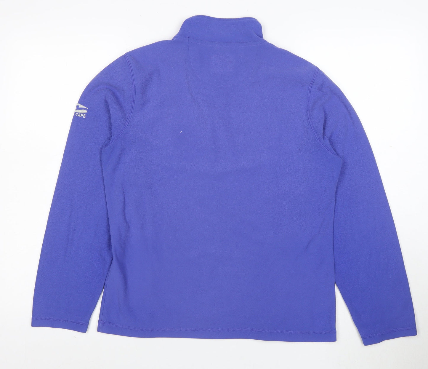 North Cape Womens Blue Size 12 Fleece 1/2 Zip Pullover Sweatshirt