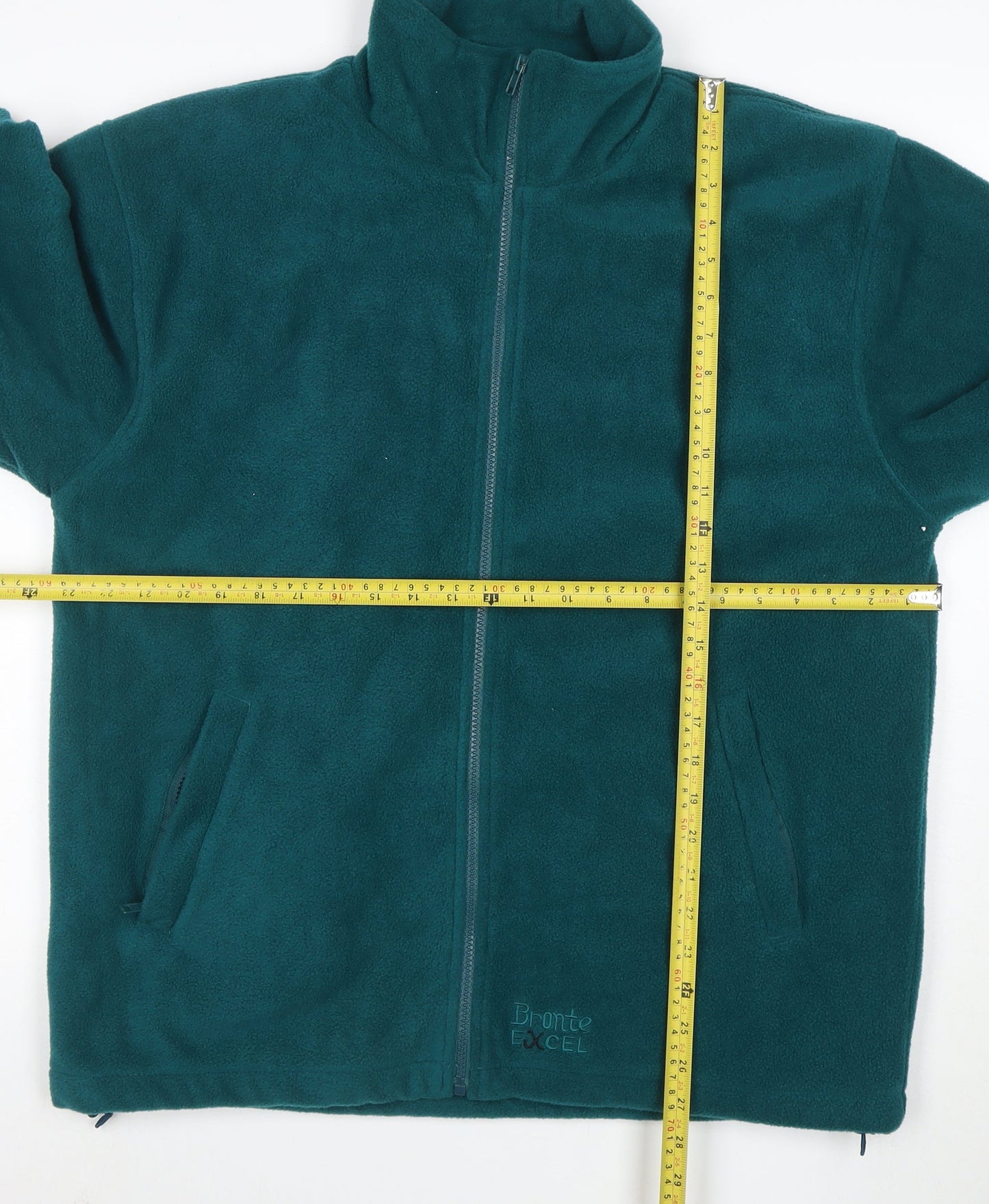 Bronte Men’s Green Fleece Full Zip Outdoor Jacket Size S