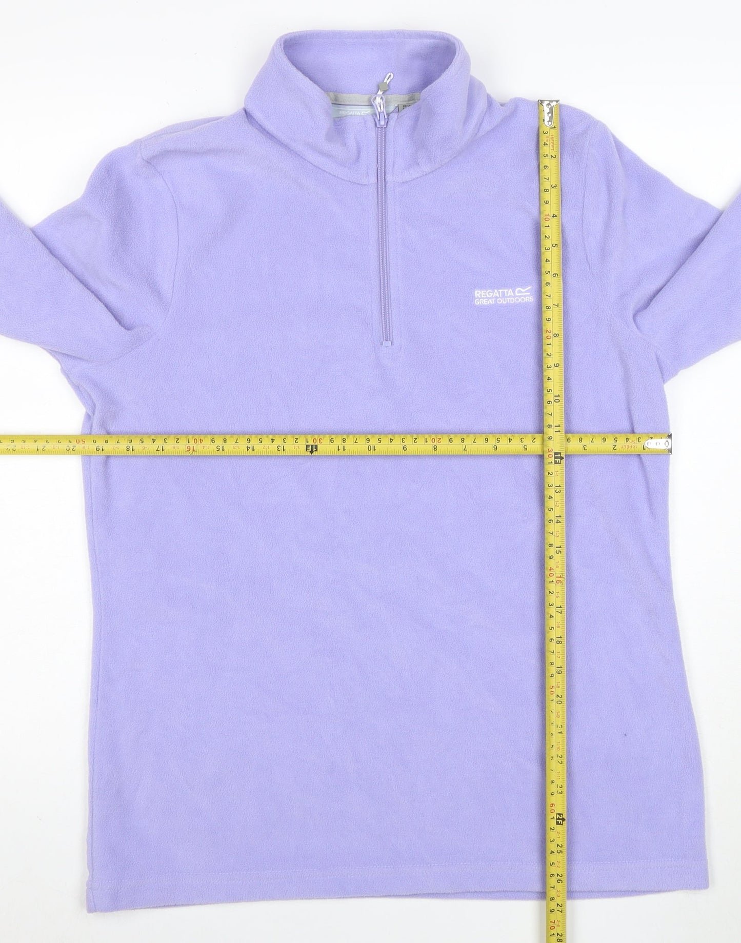 Regatta Women’s Purple 1/4 Zip Fleece Sweatshirt Size 14