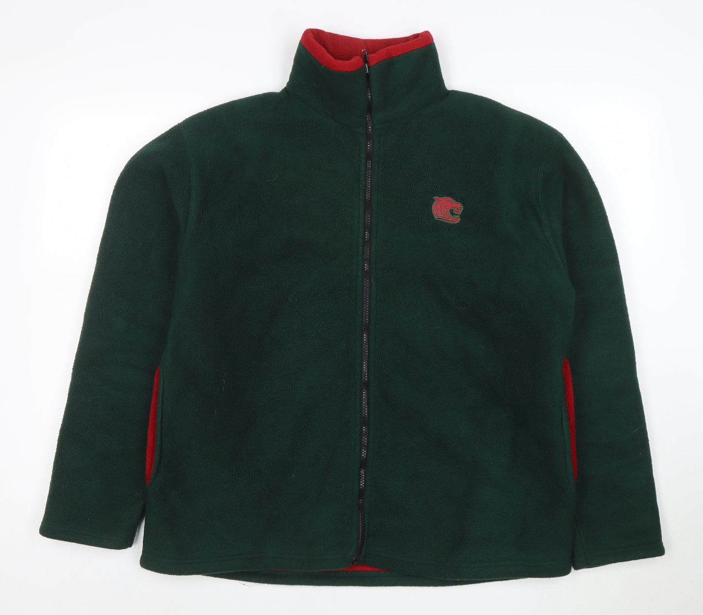 Tigers Men's Green XL Fleece Full Zip Jacket