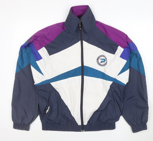 Pacific Mens Multicoloured M Retro 90s Full Zip Windbreaker Jacket