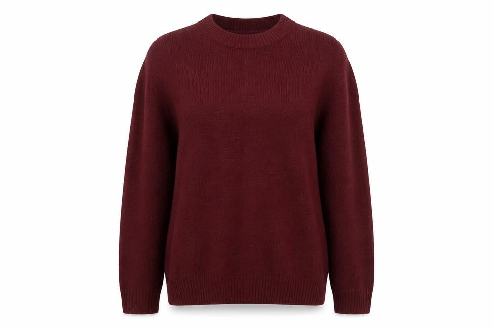Marks & Spencer Womens Red Lambswool Crew Neck Jumper Size L