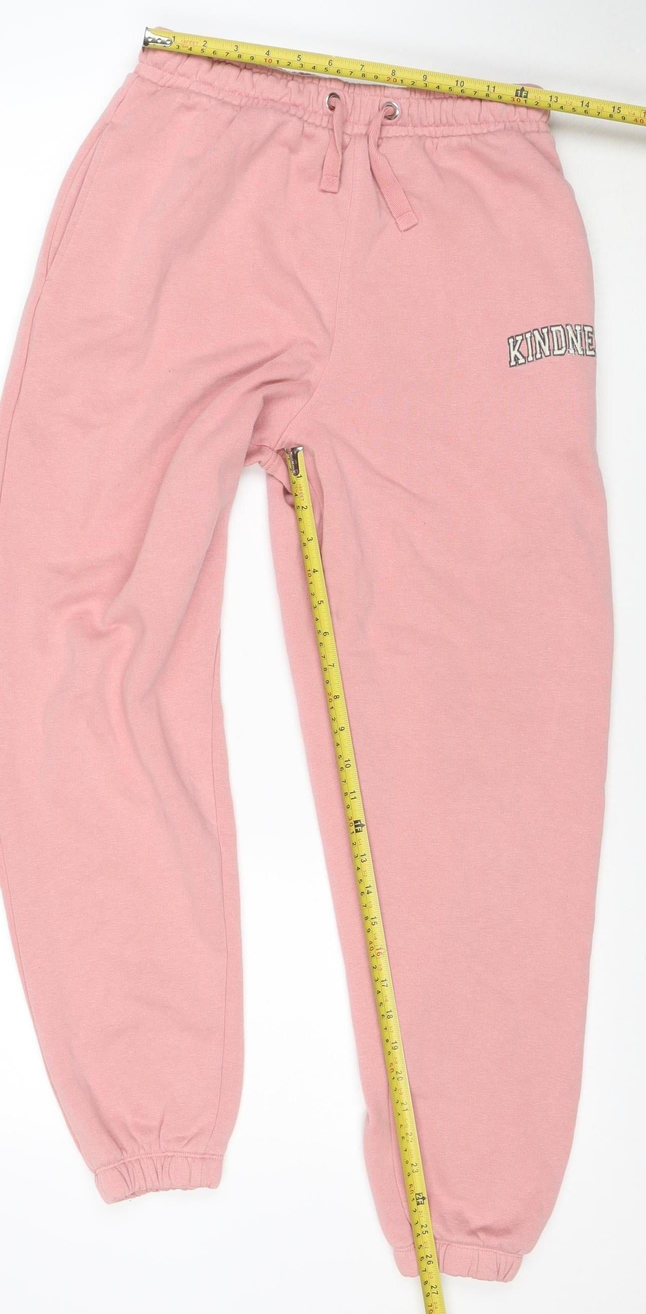 Nobody's Child Women's Pink Jogger Trousers Size 12 Organic Cotton