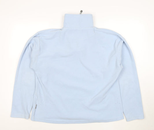 Trespass Women's Blue XL 1/4 Zip Fleece Pullover Sweatshirt
