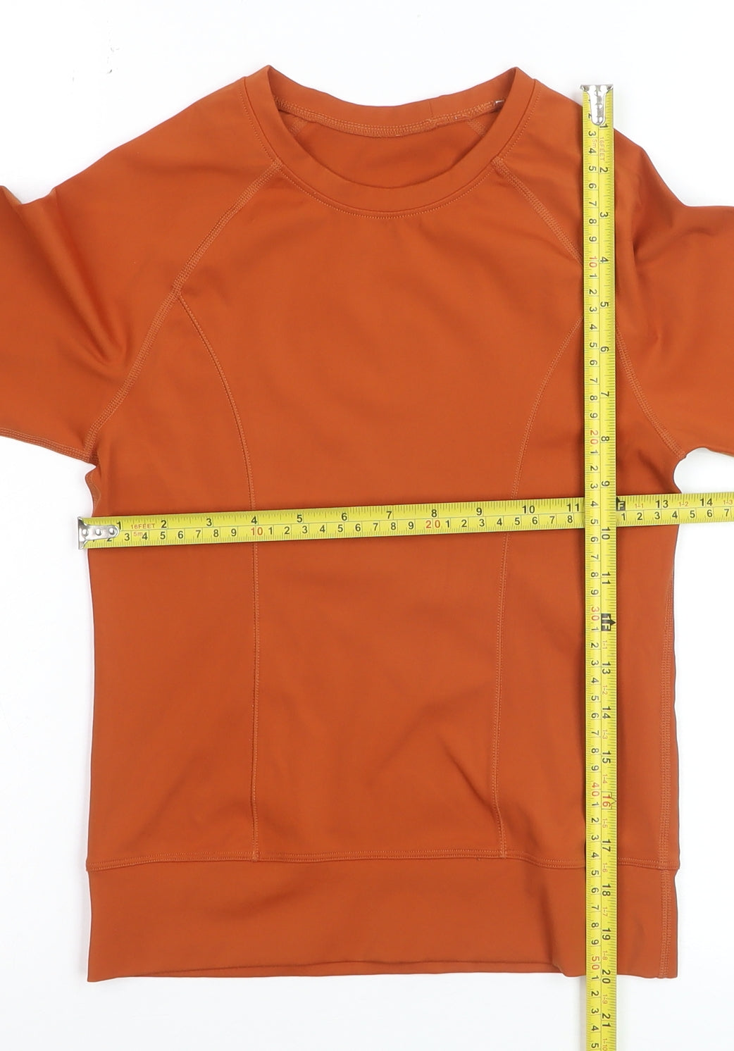 TALA Women’s Orange Long Sleeve Slim Fit Activewear Top Size S