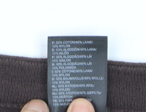 The North Face Womens Brown Cardigan Jumper Medium Wool Blend