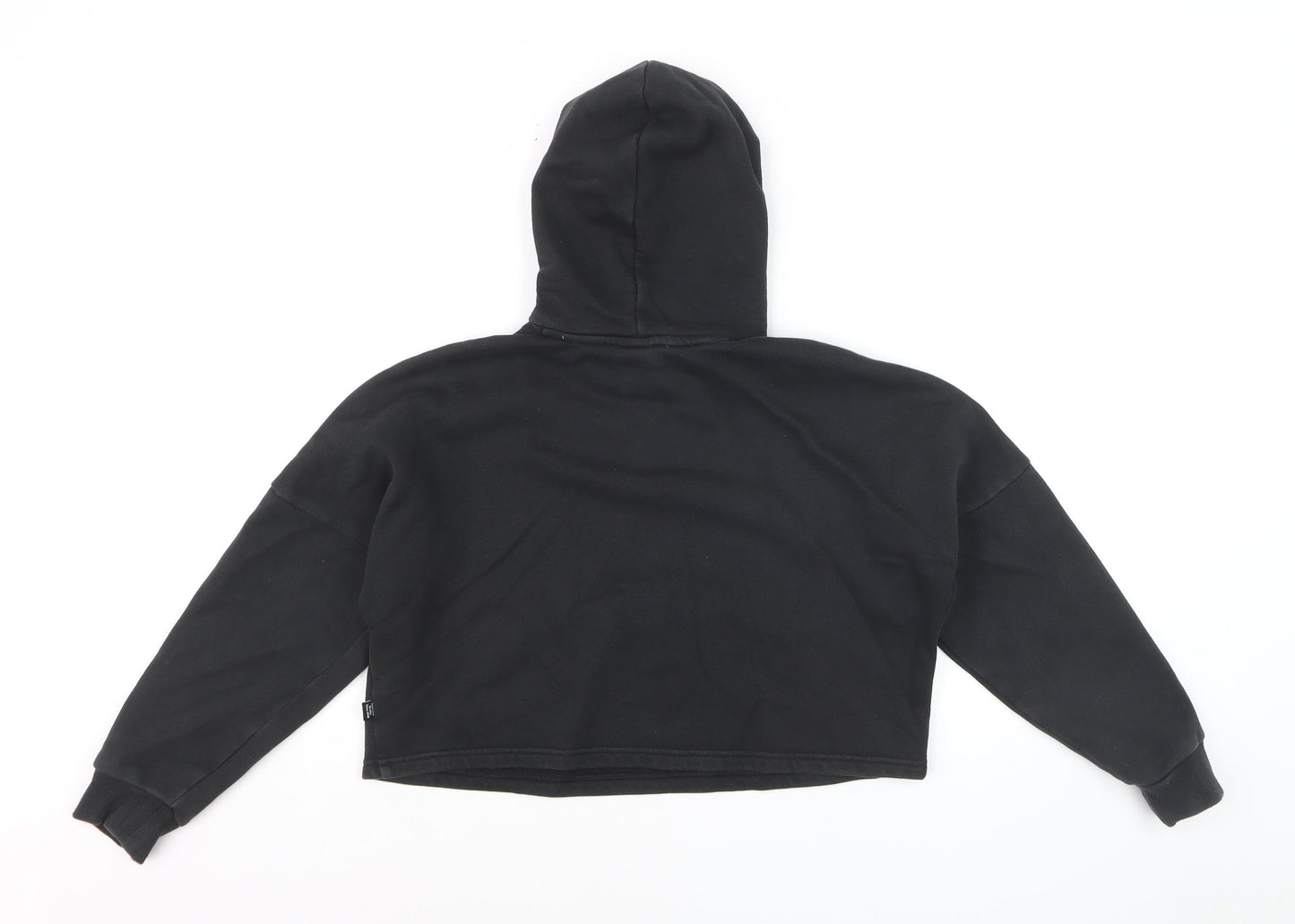 Puma Girls Black Hoodie 11-12 Years Logo Pullover Sweatshirt