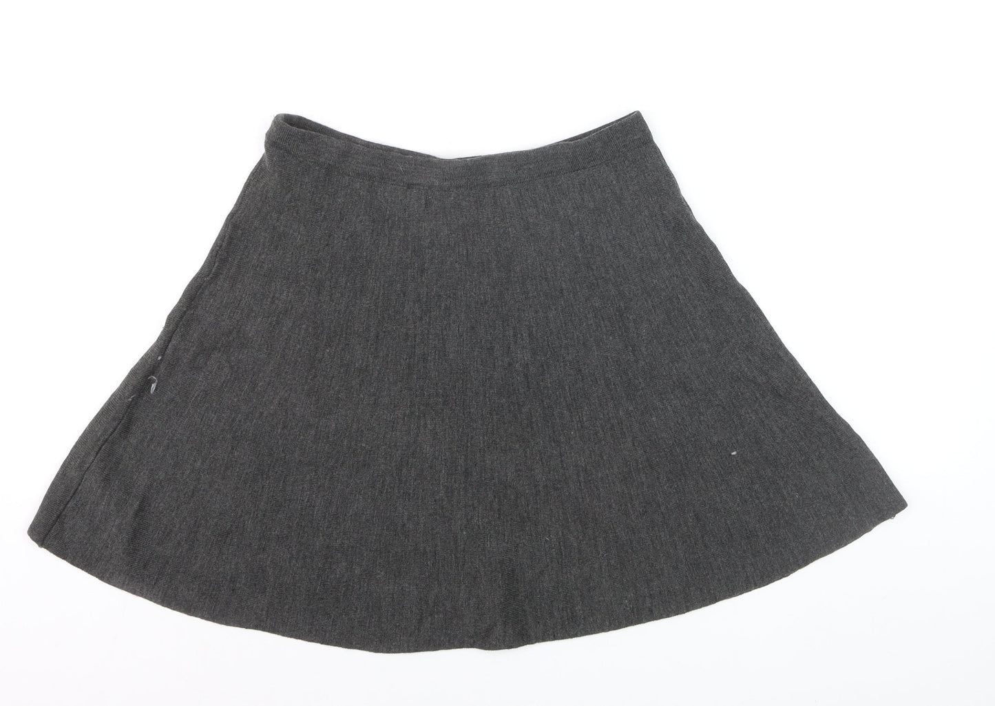 Tahari Women's Grey Wool Blend Knit A-Line Skirt Size S