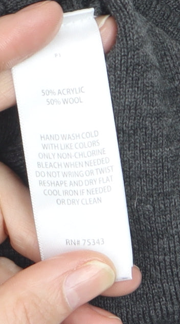 Tahari Women's Grey Wool Blend Knit A-Line Skirt Size S