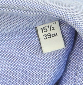 Next Men's Blue Slim Fit 100% Cotton Long Sleeve Formal Shirt 15.5in 39cm