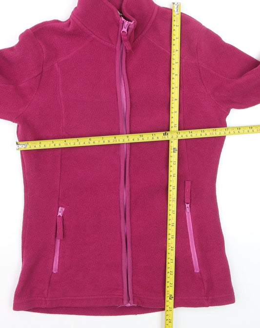 Mountain Warehouse Women’s Pink Fleece Full Zip Hoodie UK 8