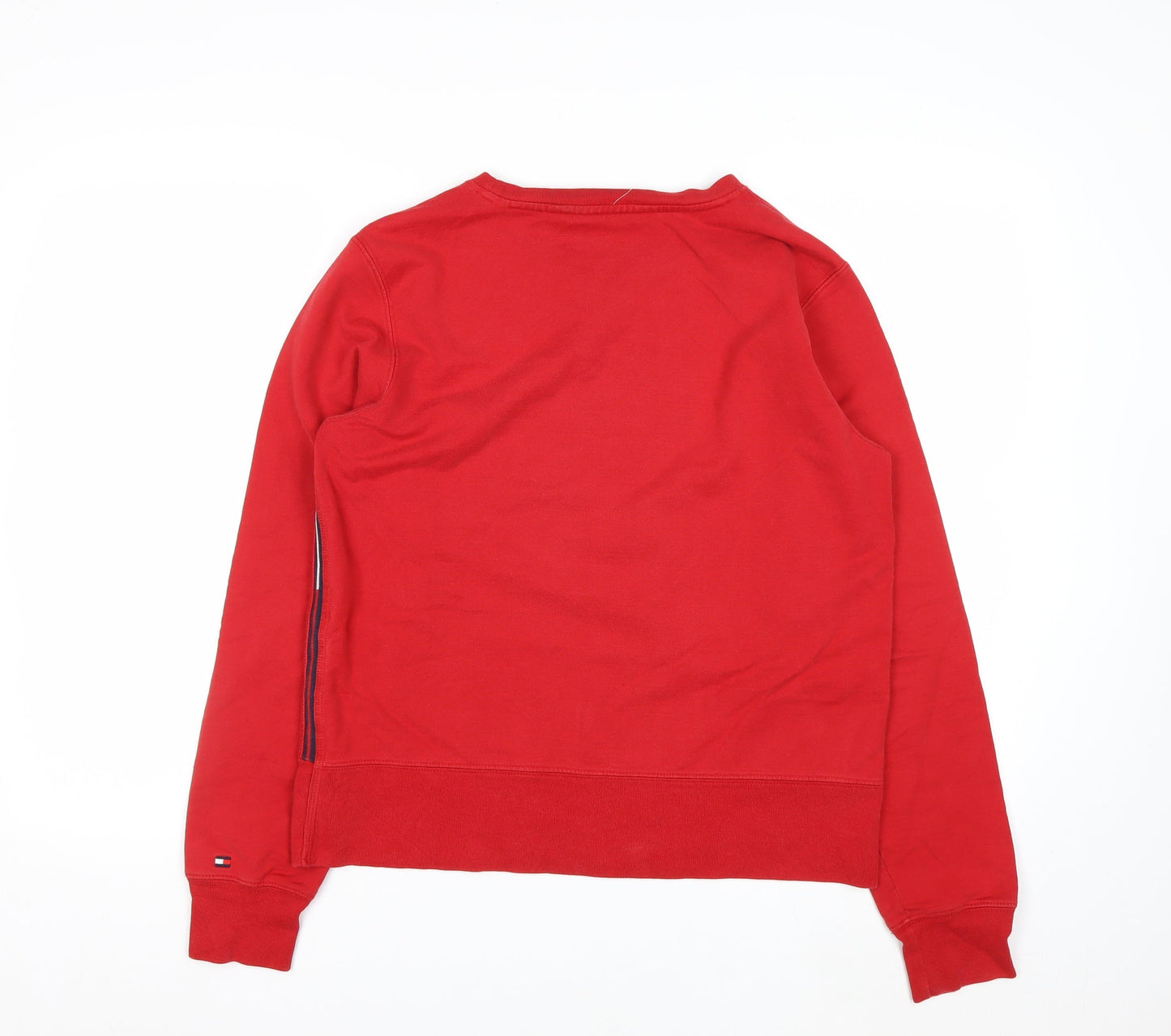 Tommy Hilfiger Jeans Red Cotton Crew Neck Sweatshirt Women M