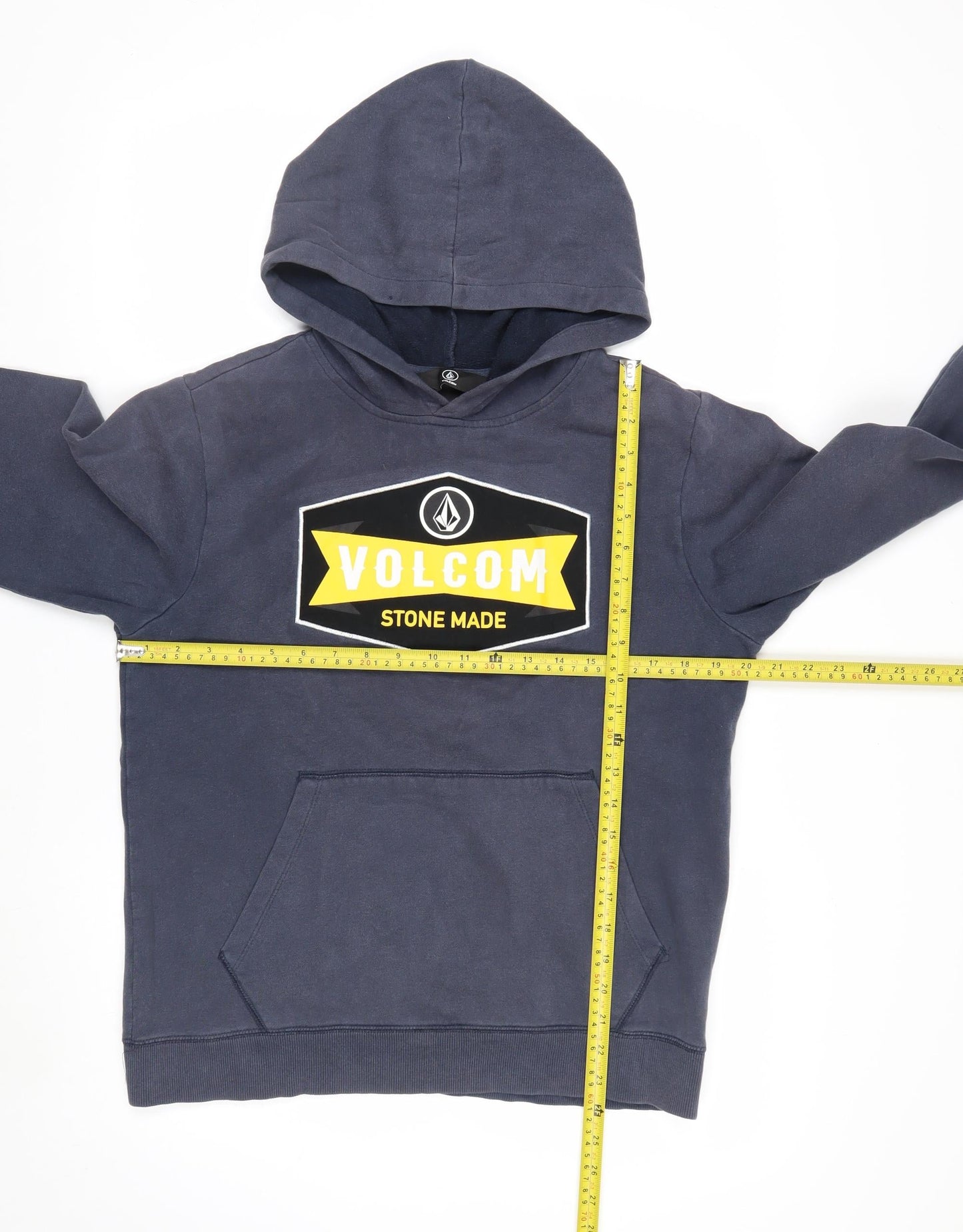 Volcom Teens Blue Pullover Hoodie XL 14Y Graphic Print Fleece