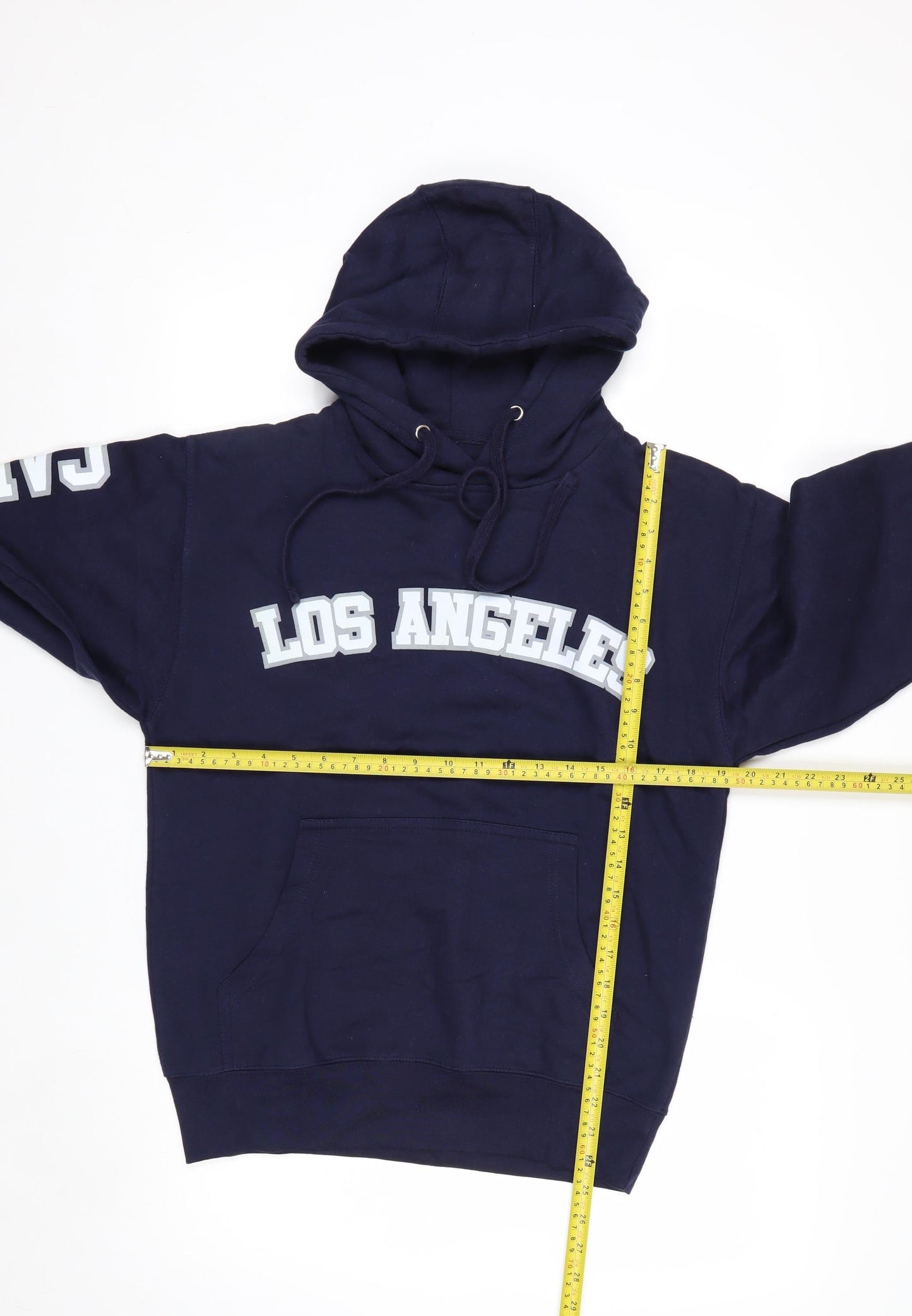 Social Culture Men's Blue Pullover Hoodie M Los Angeles Design