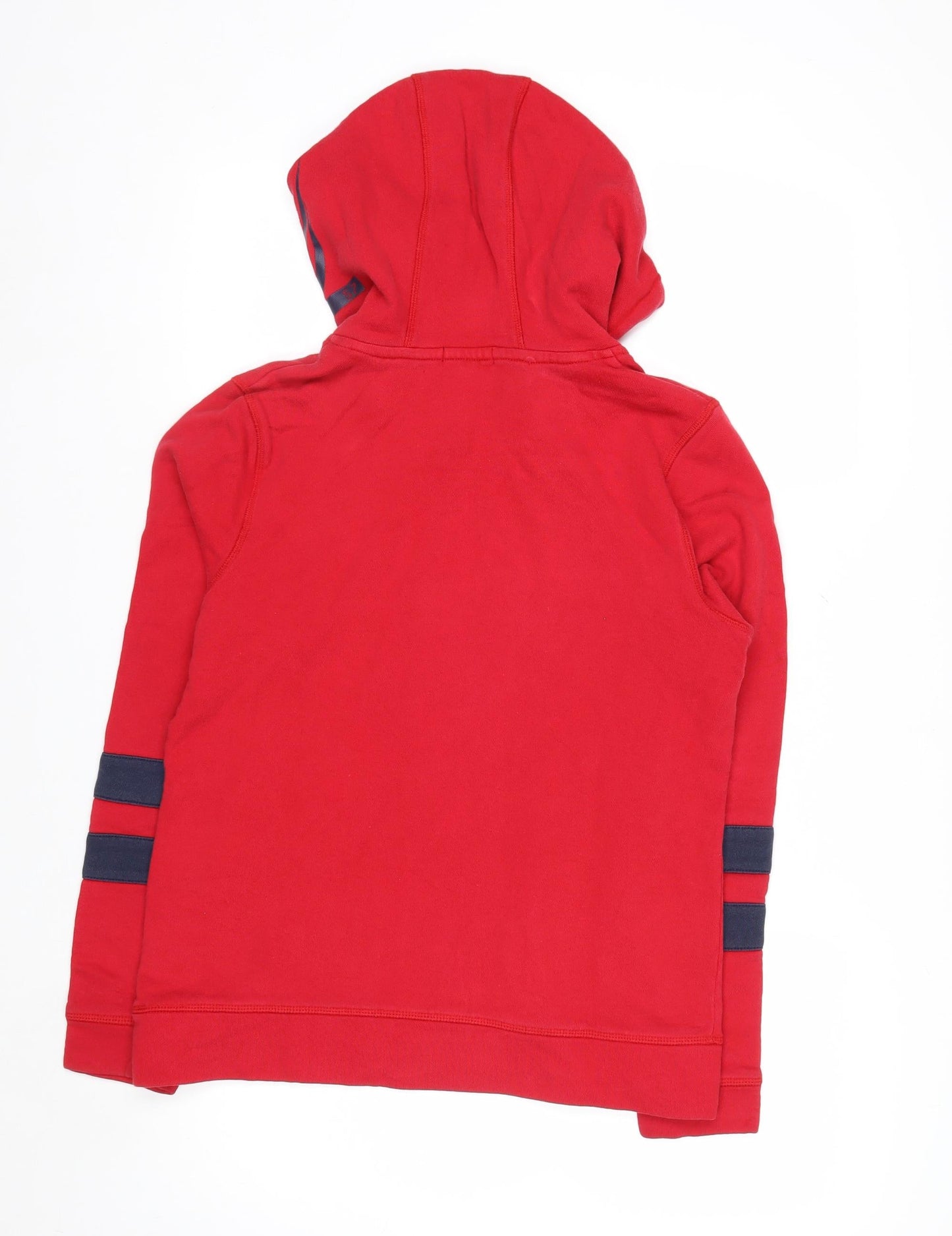 Nautica Men's Red Pullover Hoodie Medium Cotton Graphic Print