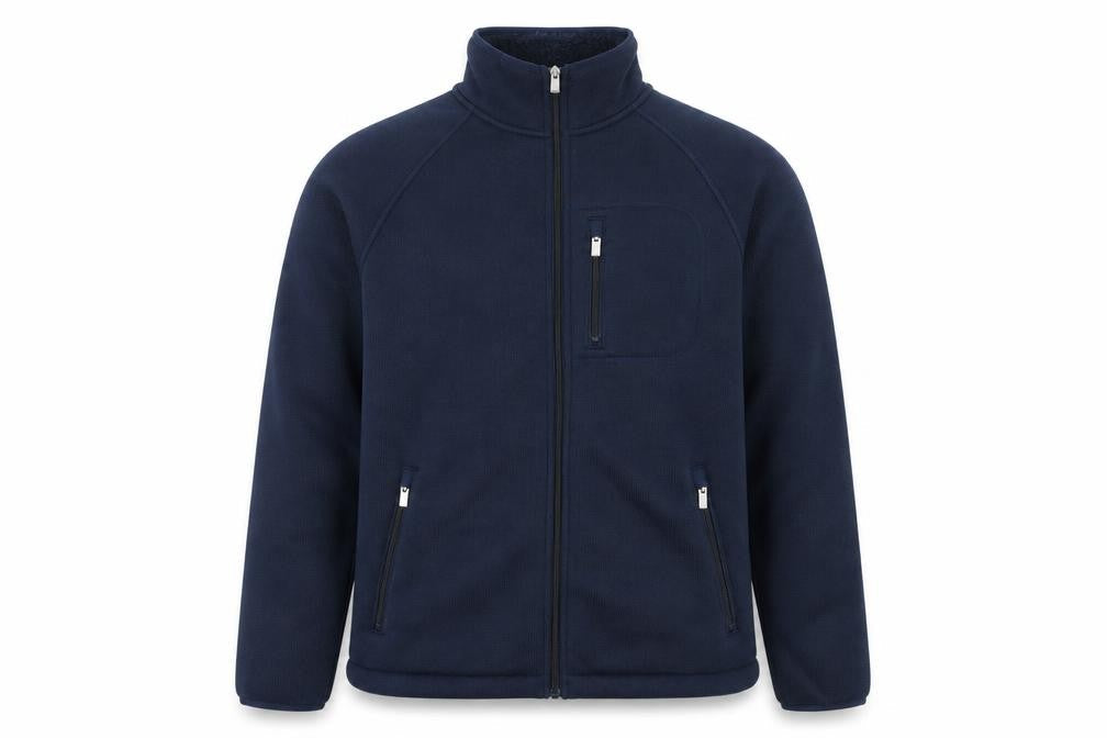 Marks and Spencer Men's Blue Fleece Full Zip Jacket S Regular Fit