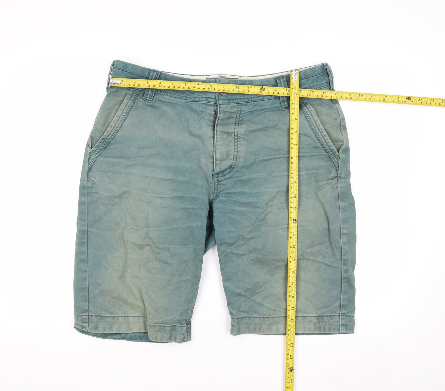 FatFace Men’s Green Chino Shorts Size 34 Casual Cotton