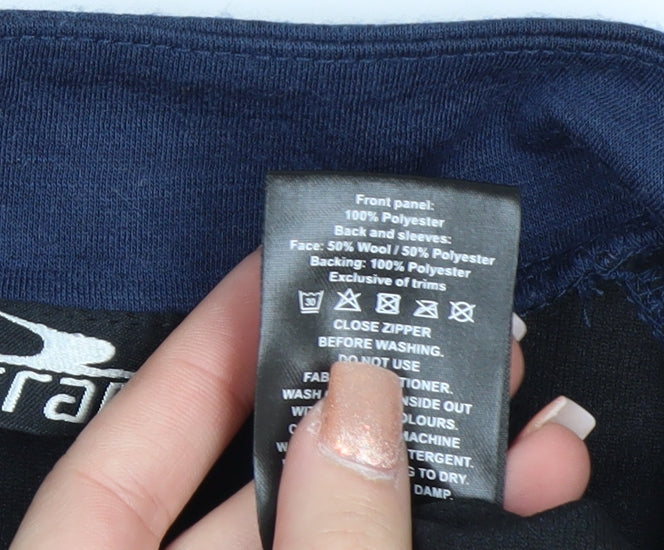 Crane Womens Blue Size 10 1/2 Zip Long Sleeve Pullover Sweatshirt