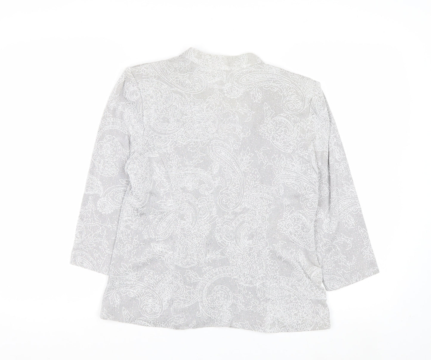 Alex Evenings Women’s Grey Paisley Single Breasted Blazer Petite SP