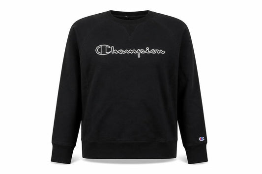 Champion Women's Black Small Pullover Sweatshirt Logo Cotton Blend