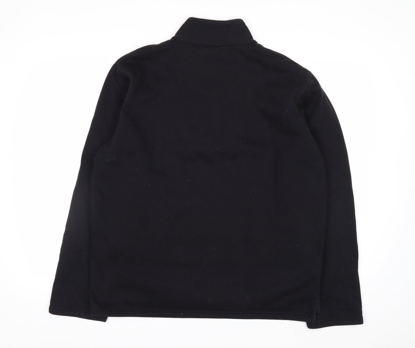 DKNY Jeans Men's Black L Fleece 1/2 Zip Sweatshirt Pullover