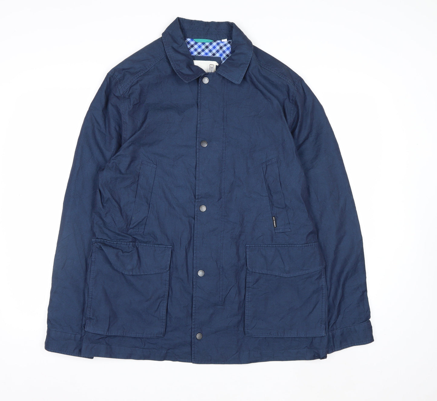 Ben Sherman Men's Blue Cotton Lined Casual Jacket Size M