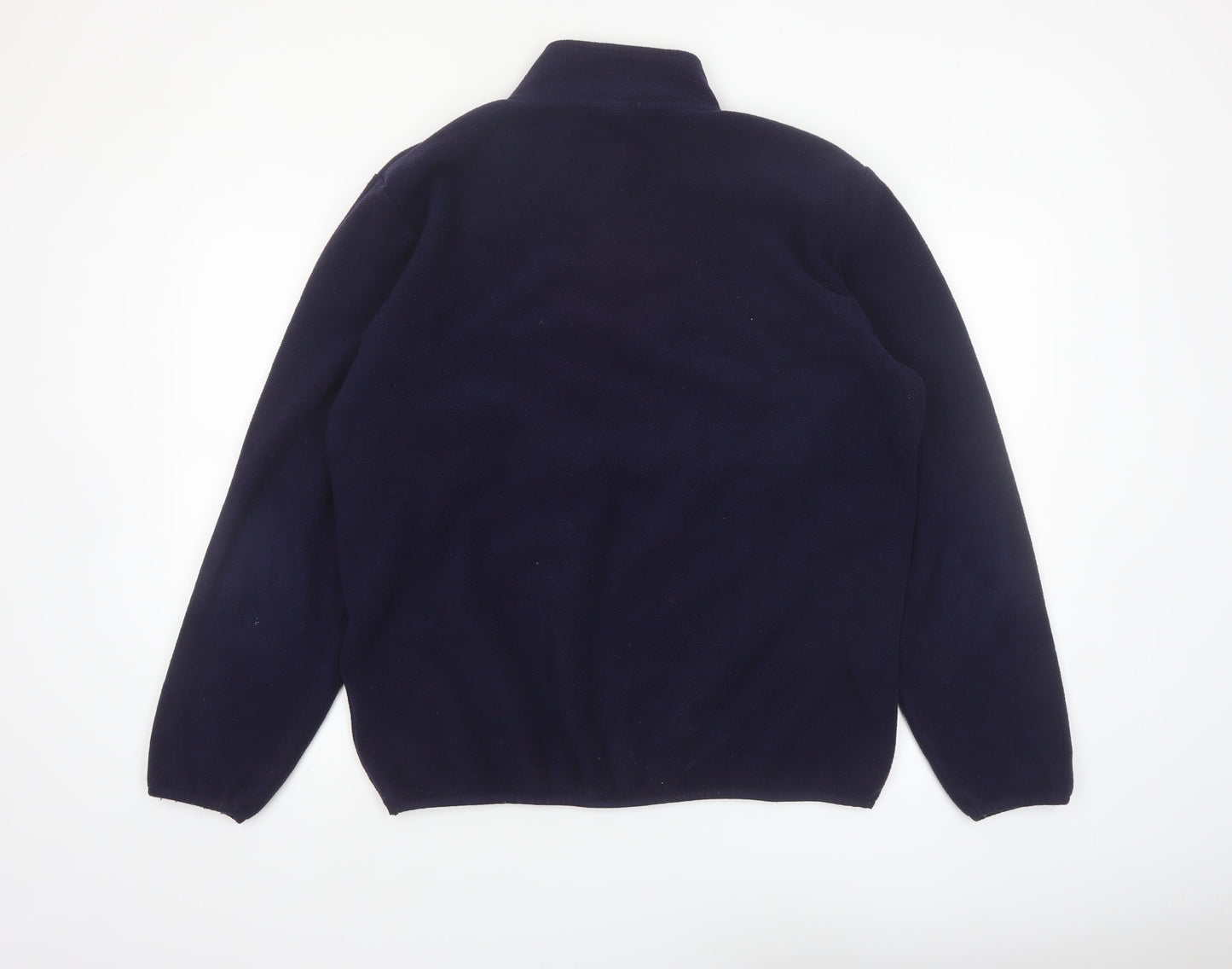 Umbro Mens Blue Fleece 1/4 Zip Pullover Sweatshirt Size L