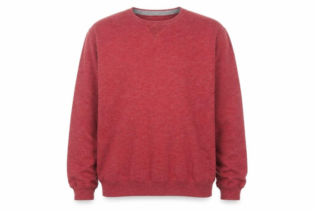 Marks & Spencer Mens Red Cotton Crew Neck Jumper XL