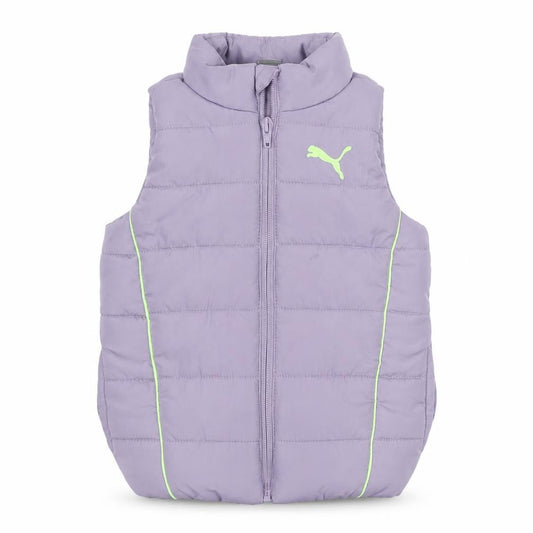 Puma Girls Purple Puffer Waistcoat 2-3 Years Lightweight Quilted Vest