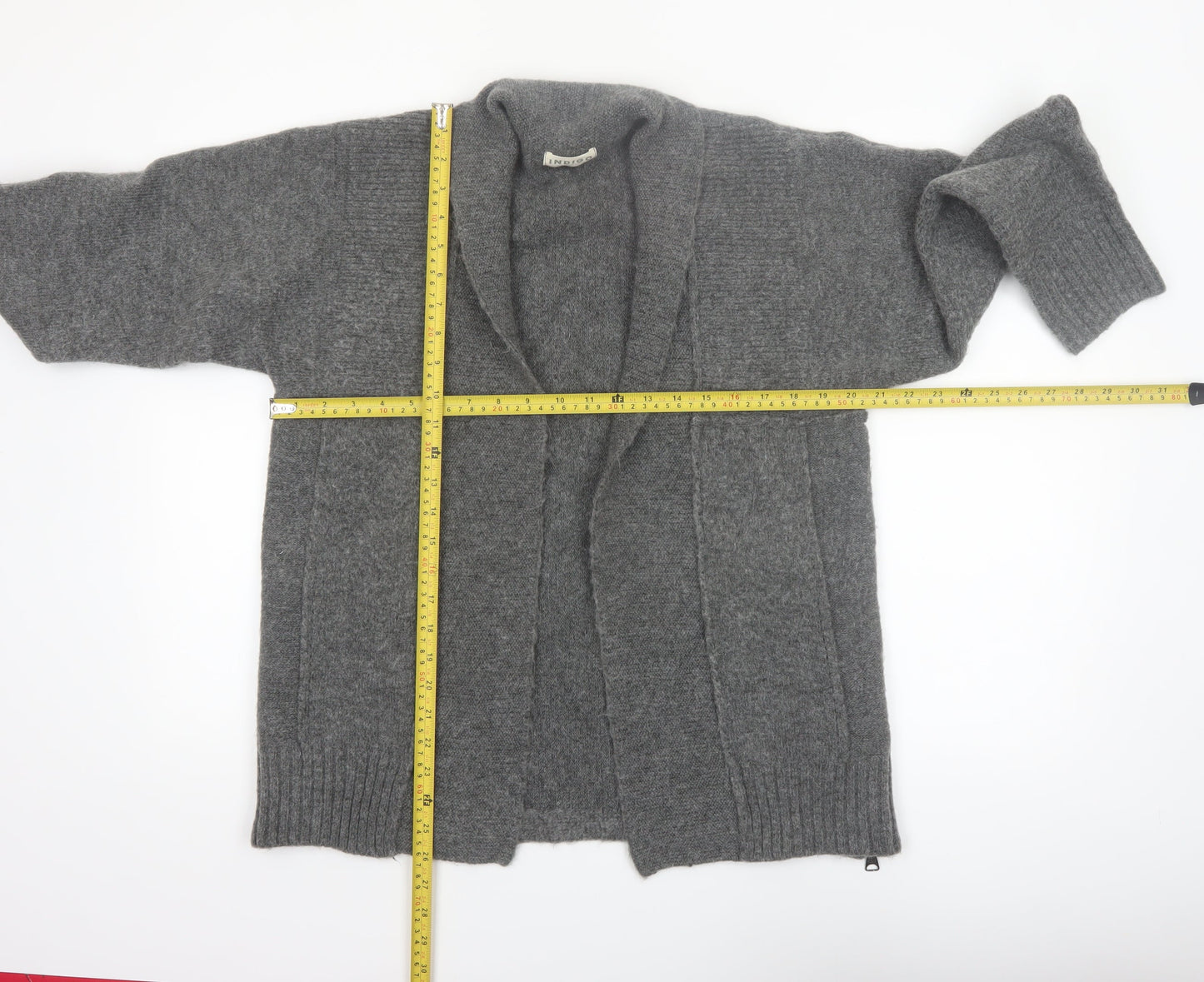 Marks and Spencer Women’s Grey Small Open Cardigan Mohair Blend Knit
