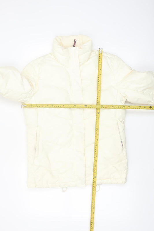 Tommy Hilfiger Women's Ivory Down Puffer Jacket Size S