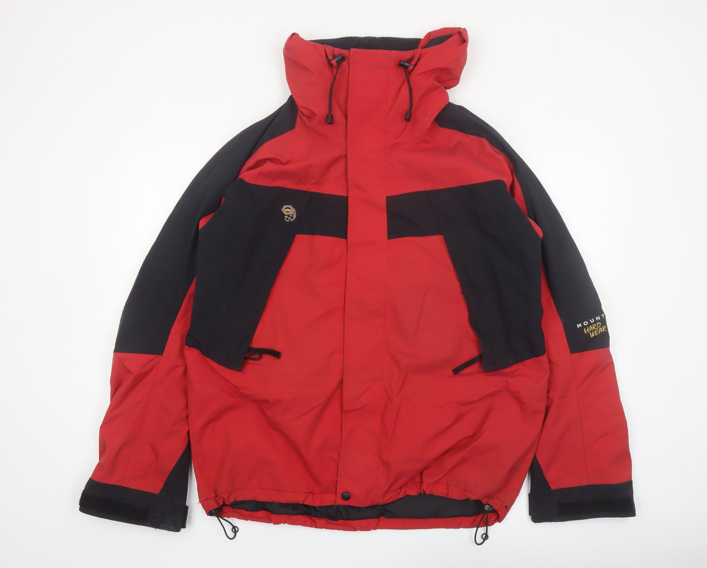 Mountain Hardwear Men’s Red Black Hooded Parka Jacket Size M