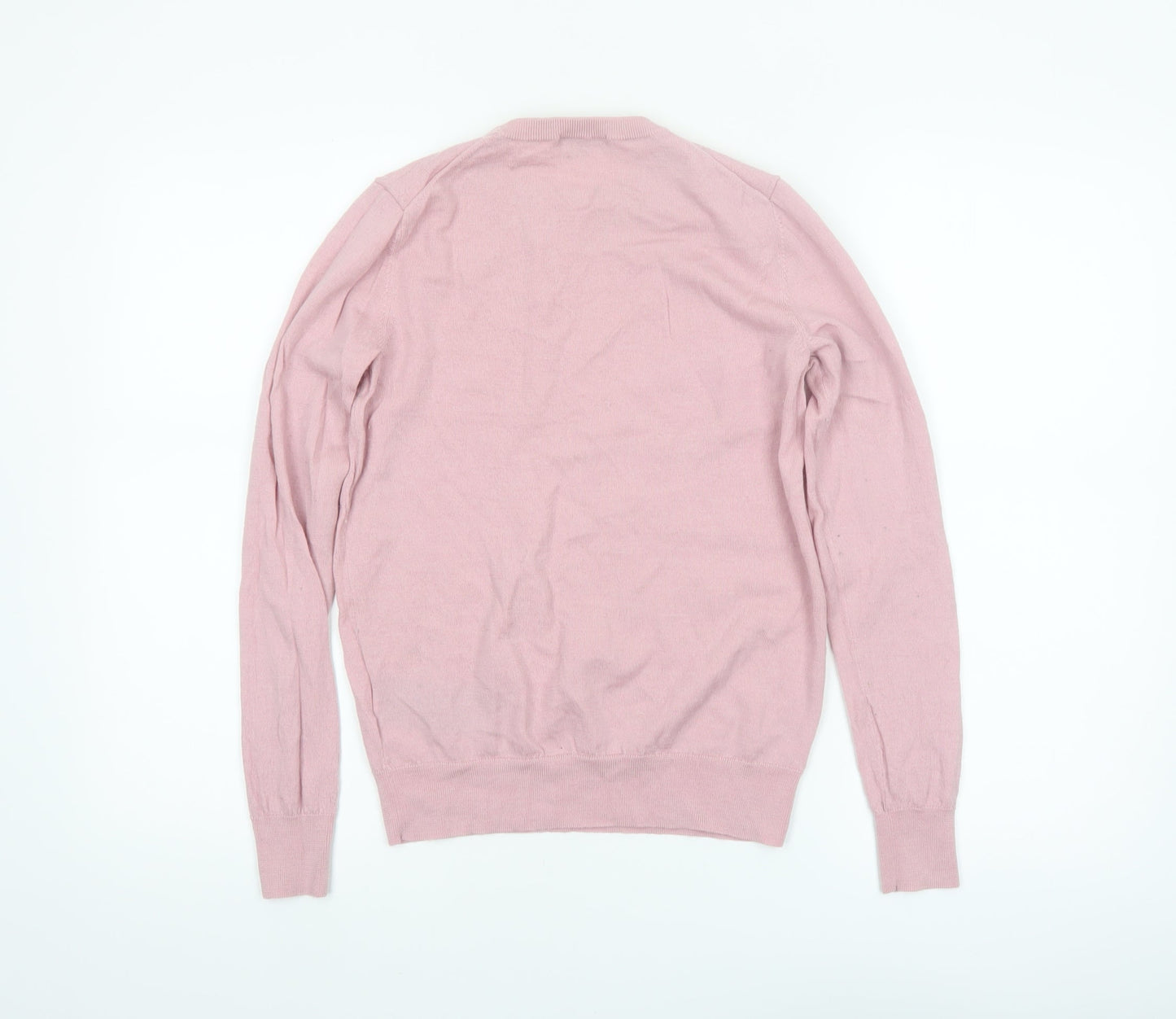 UNIQLO Women's Pink Wool Crew Neck Pullover Jumper M