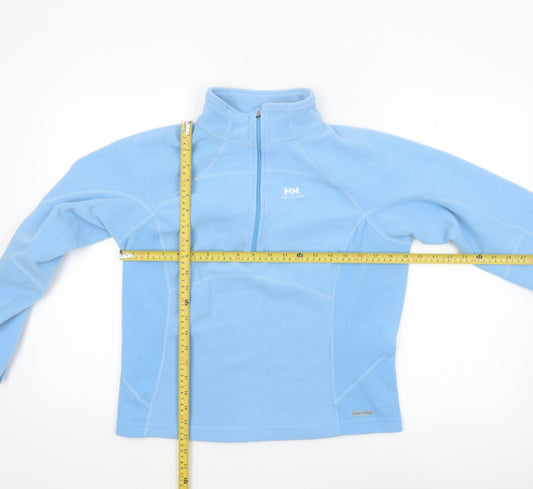 Helly Hansen Women Blue Fleece Pullover Sweatshirt XL 1/2 Zip