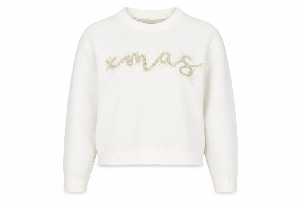 ASOS DESIGN Women’s Ivory Xmas Pullover Jumper Size 10