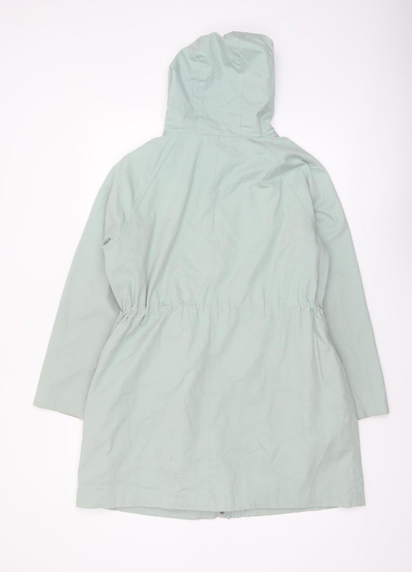 Bonmarché Women’s Green Hooded Cotton Parka Coat Size 16